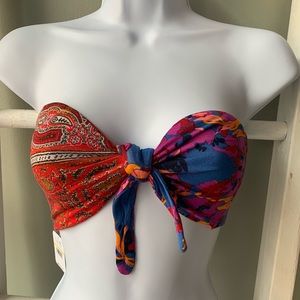 FREE PEOPLE tie bikini top